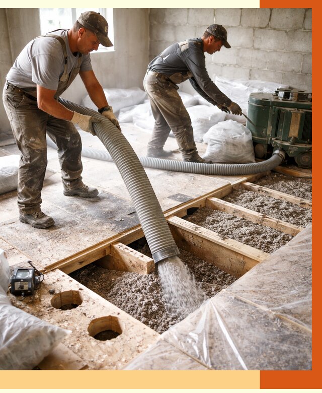 Заполнение пустот перекрытий в Черногорске от 4593 руб. под ключ | ТепломастерЧрн