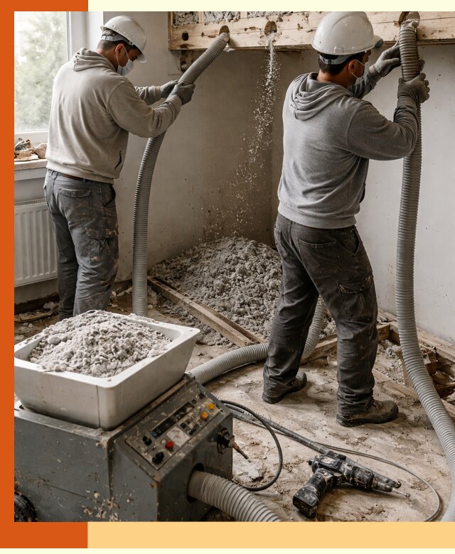 Заполнение пустот перекрытий пеной и наполнителями в Черногорске