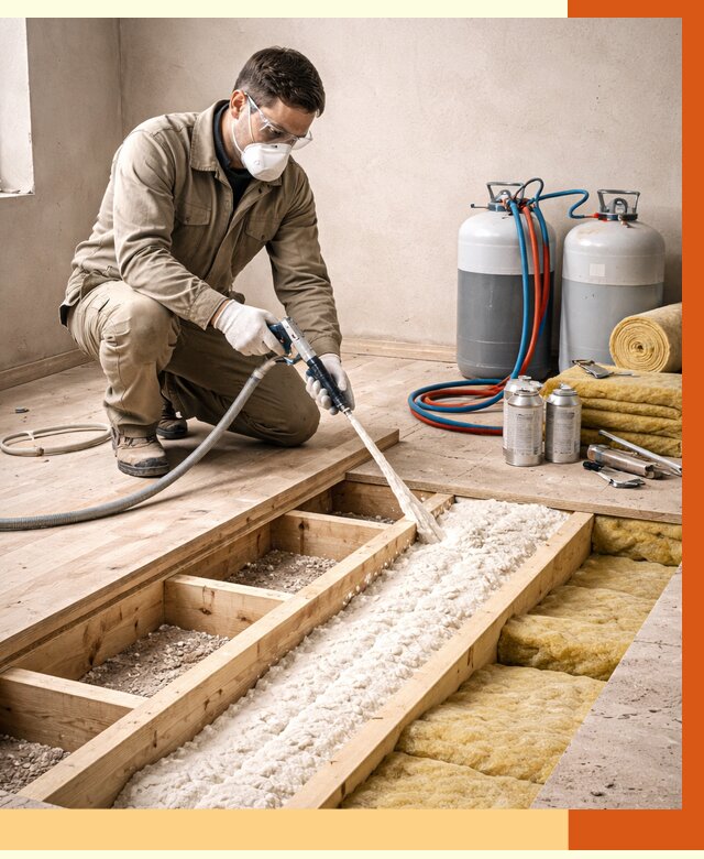 Заполнение полостей межэтажного перекрытия в Черногорске от 4287 руб. | ТепломастерЧрн