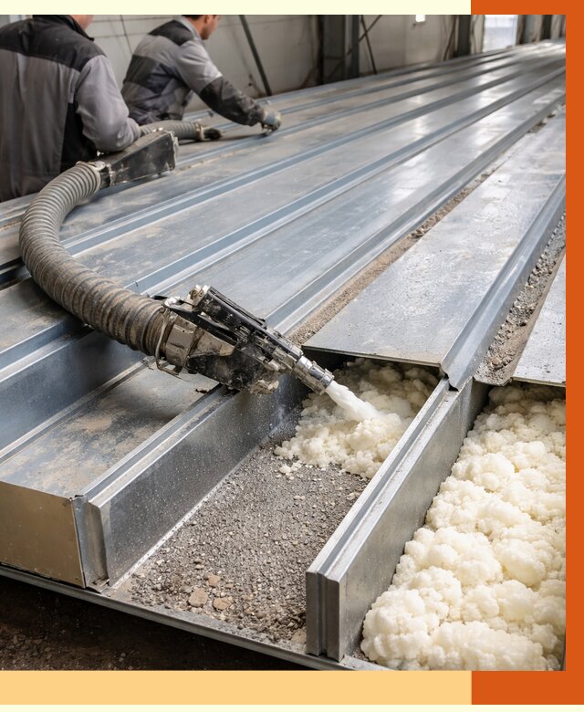 Заполнение пустот кровельных панелей в Черногорске от 7349 руб. под ключ | ТепломастерЧрн