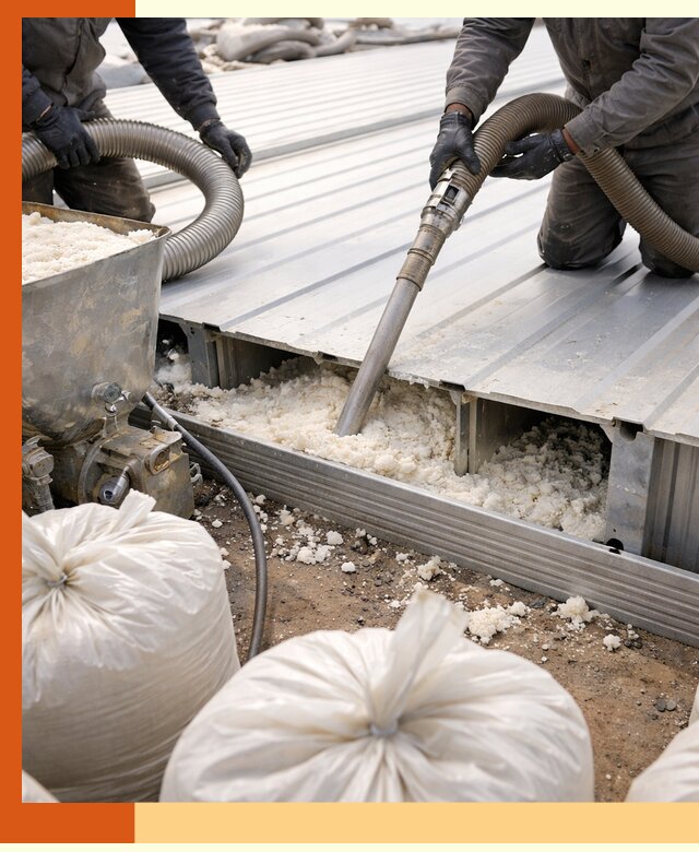 Заполнение пустот кровельных панелей пенными и мокрыми герметиками в Черногорске