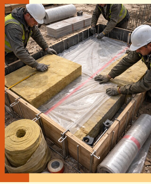 Теплоизоляция опалубки для строительства в Черногорске