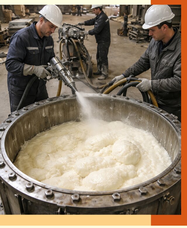 Заливка ППУ в емкости в Черногорске от 7400 руб. — утепление емкости под ключ | ТепломастерЧрн