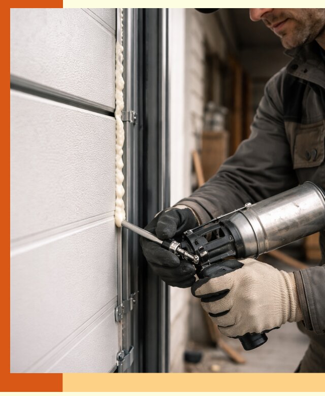 Заполнение пустот ворот в Черногорске профессионально и герметично