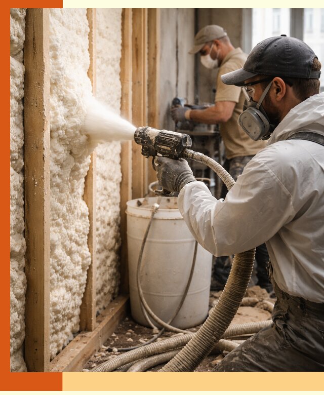 Утепление пеноизолом жилых и коммерческих объектов в Черногорске