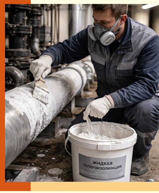 Утепление оборудования жидкой теплоизоляцией в Черногорске