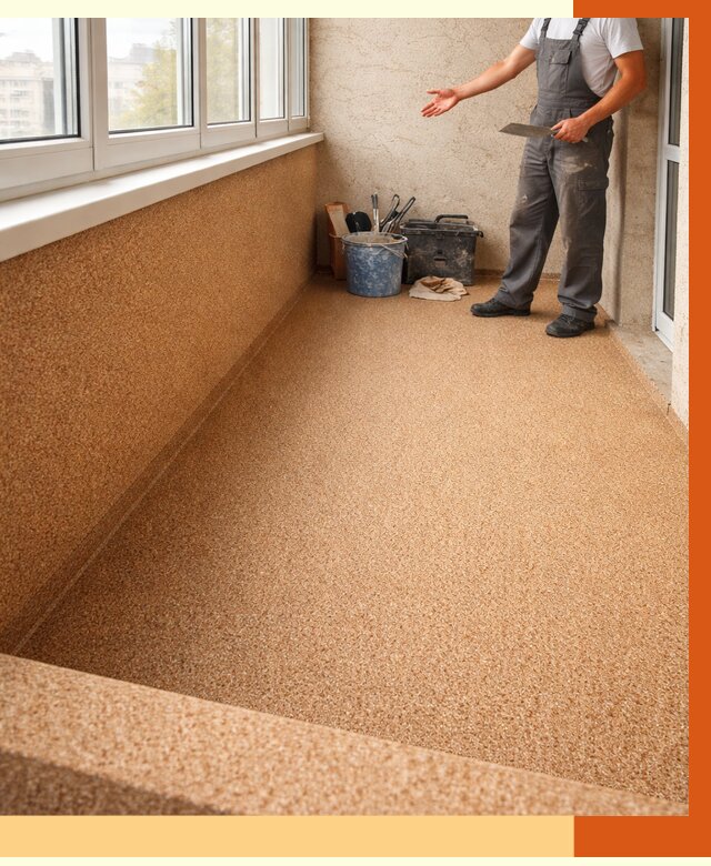 Утепление балкона жидкой пробкой в Черногорске от 3726 руб/м² под ключ | ТепломастерЧрн