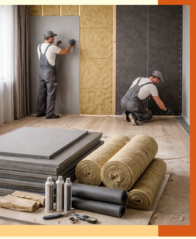 Шумоизоляция дома в Черногорске от 4593 руб/м2 — комплексная звукоизоляция под ключ | ТепломастерЧрн