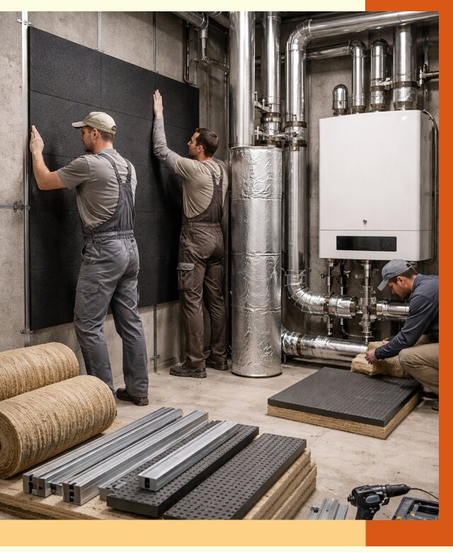 Шумоизоляция котельной в Черногорске от 6635 руб. под ключ | Профессиональная звукоизоляция — ТепломастерЧрн