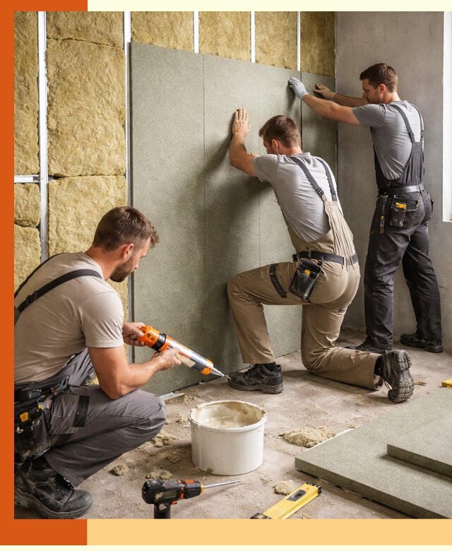 Профессиональная шумоизоляция стен в Черногорске для квартир и домов