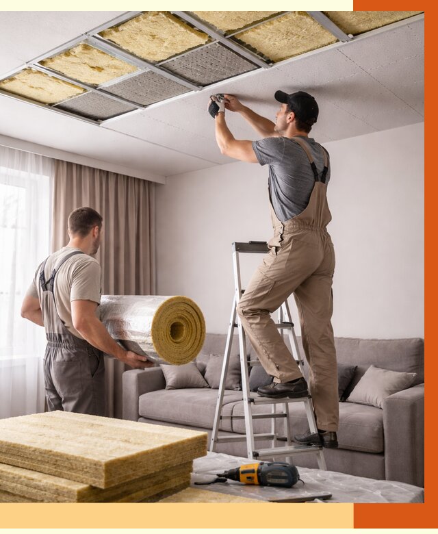 Шумоизоляция потолка в Черногорске от 2297 руб. под ключ | Профессионально — ТепломастерЧрн