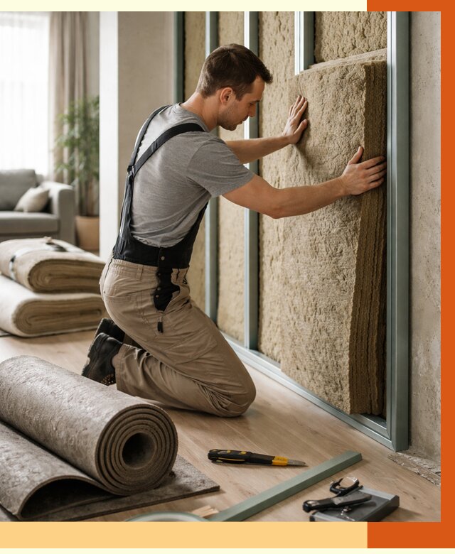 Шумоизоляция перегородок в Черногорске от 1684 руб. за м2 — ТепломастерЧрн