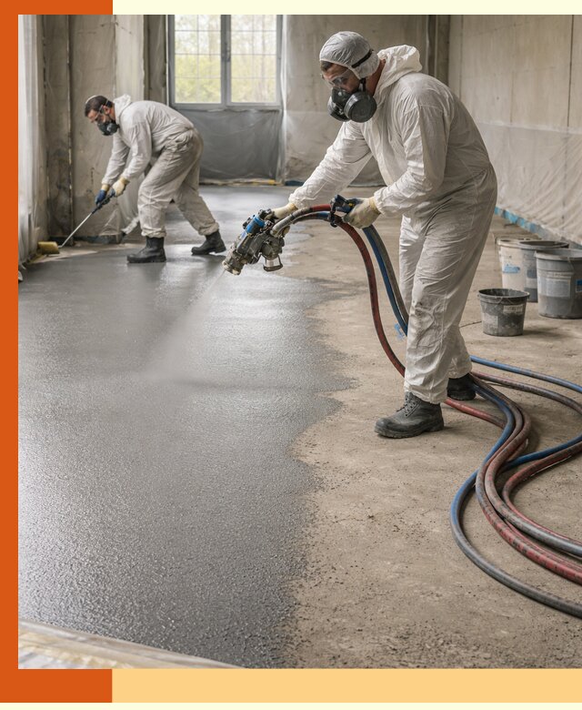 Гидроизоляция полимочевиной полов и конструкций в Черногорске