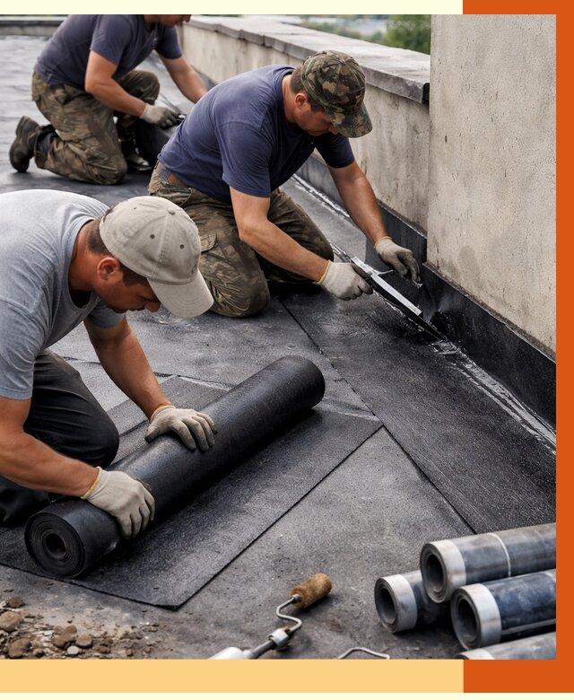 Гидроизоляция кровли в Черногорске от 4593 руб. — профессиональная гидроизоляция крыши | ТепломастерЧрн