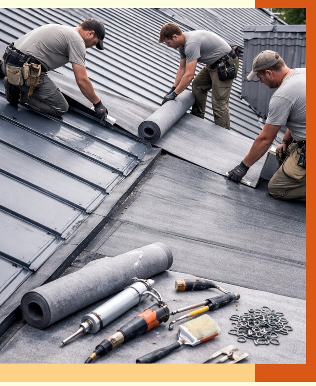 Гидроизоляция металлической кровли полимочевиной в Черногорске от 8676 руб. | ТепломастерЧрн