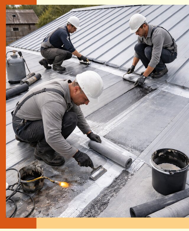 Гидроизоляция металлической кровли с гарантией в Черногорске