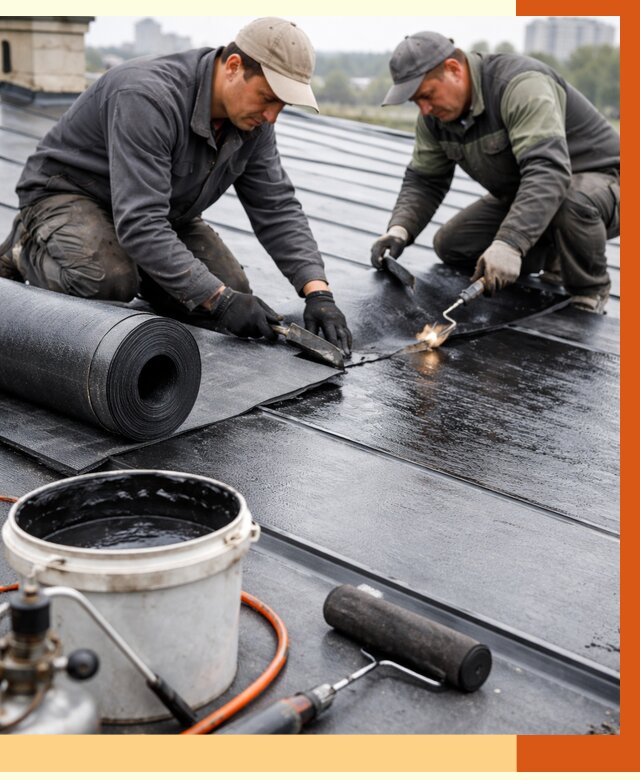 Гидроизоляция фальцевой кровли в Черногорске от 7655 руб. под ключ | ТепломастерЧрн