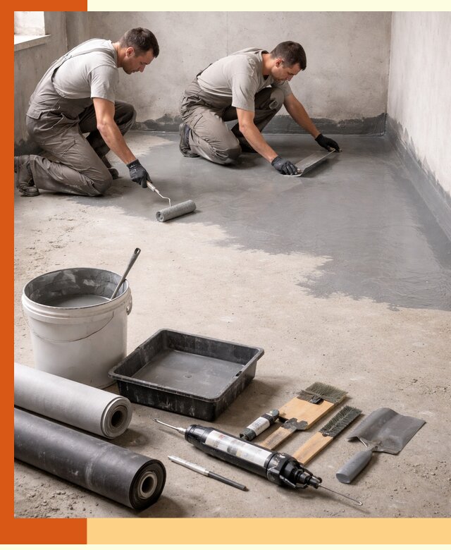 Гидроизоляция пола в Черногорске — надежная защита от влаги и протечек