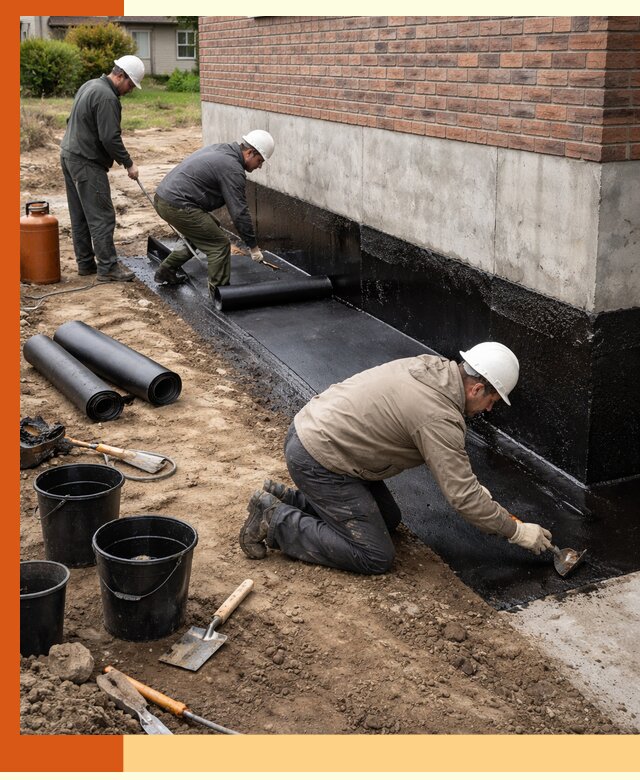 Гидроизоляция фундамента в Черногорске: надежная защита строений