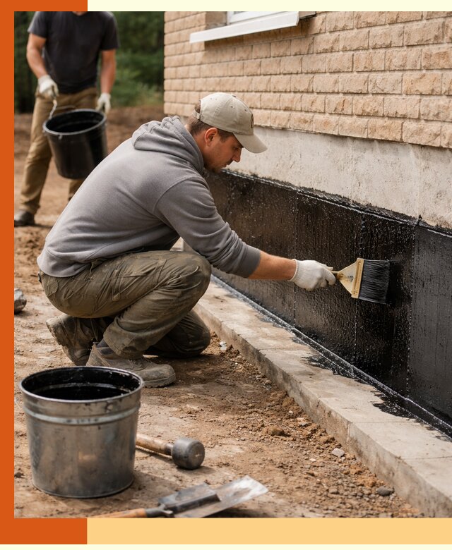 Гидроизоляция цоколя домов и зданий в Черногорске эффективными методами
