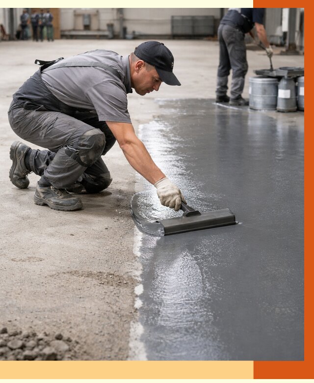 Гидроизоляция промышленного пола в Черногорске от 1225 руб./м2 — ТепломастерЧрн специалисты под ключ