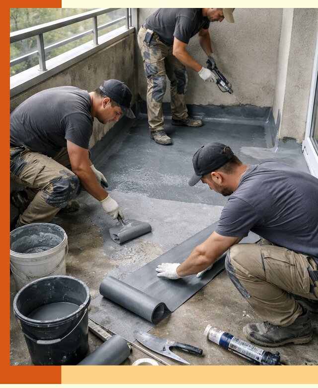 Гидроизоляция балкона в Черногорске: надежная защита от протечек