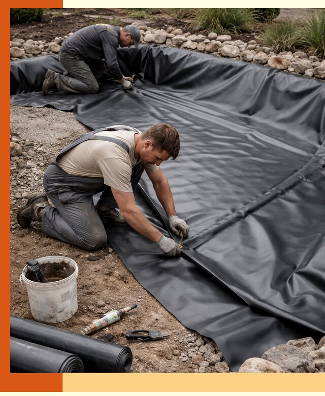 Гидроизоляция пруда в Черногорске: надежная защита и герметизация