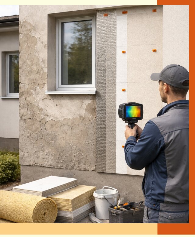 Тепловизионное обследование фасада в Черногорске от 4593 руб. под ключ | ТепломастерЧрн