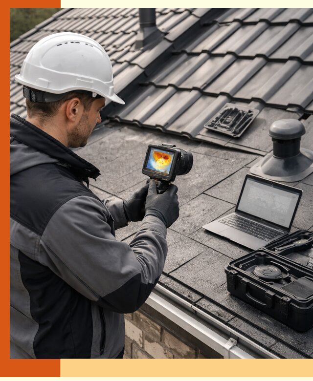 Тепловизионное обследование кровли в Черногорске для выявления дефектов