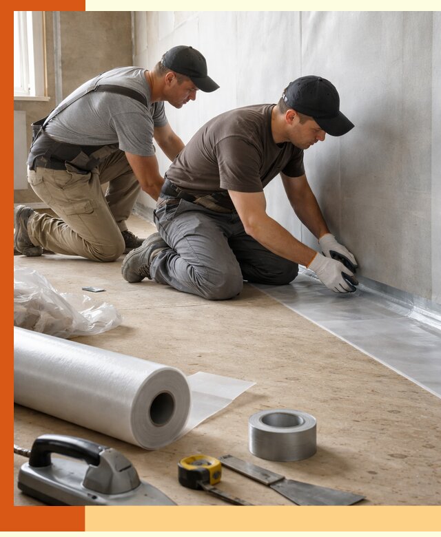 Монтаж пароизоляции для дома и помещений в Черногорске