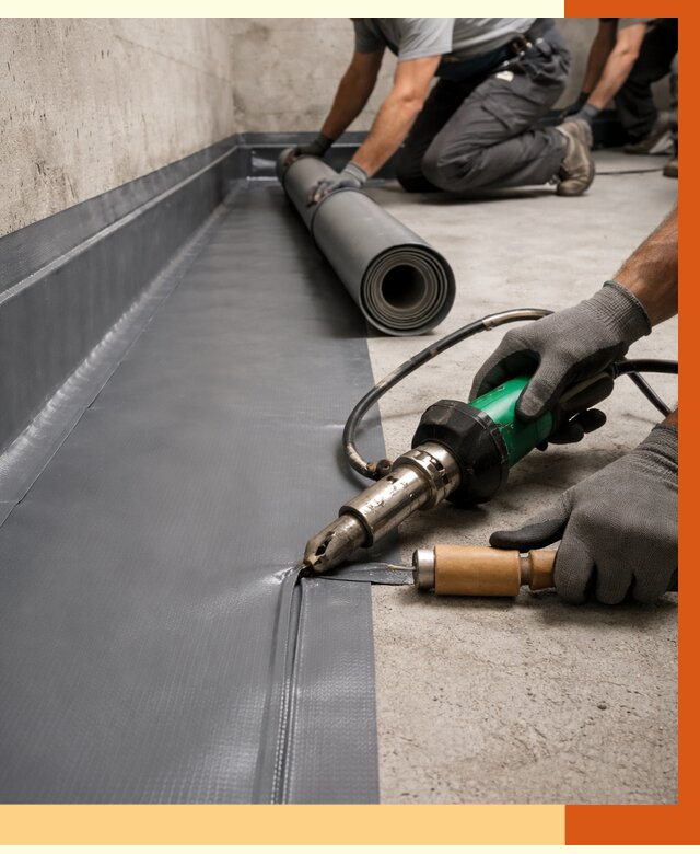 Монтаж гидроизоляционной мембраны в Черногорске от 1016 руб/м2 | ТепломастерЧрн