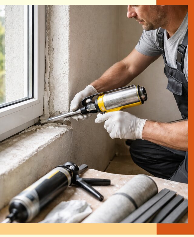 Герметизация стыков и примыканий в Черногорске от 1225 руб. под ключ | ТепломастерЧрн